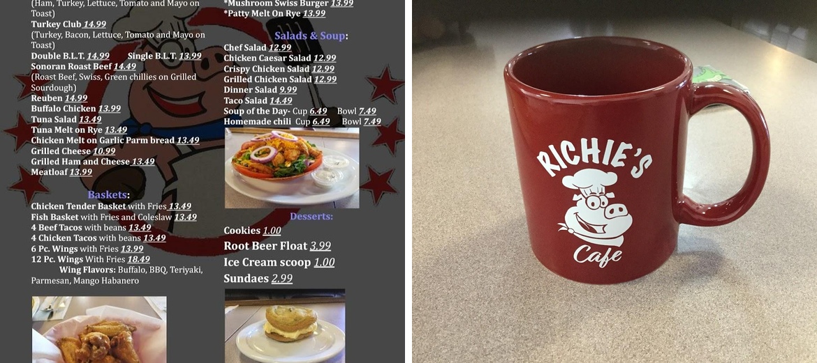 Richie's Cafe Menu
