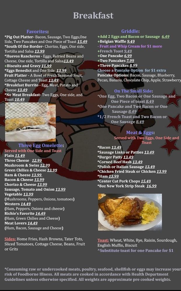 Richie's Cafe Menu image 2