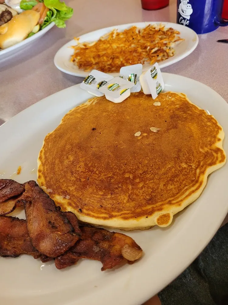 One Pancake and Two Bacon or Sausage